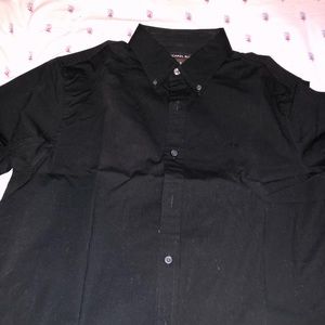 Black button down shirt Michael Kors